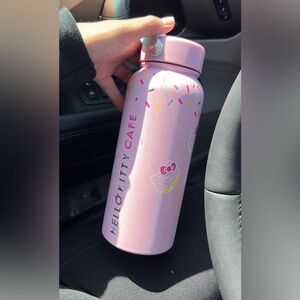 Hello kitty cafe truck water bottle